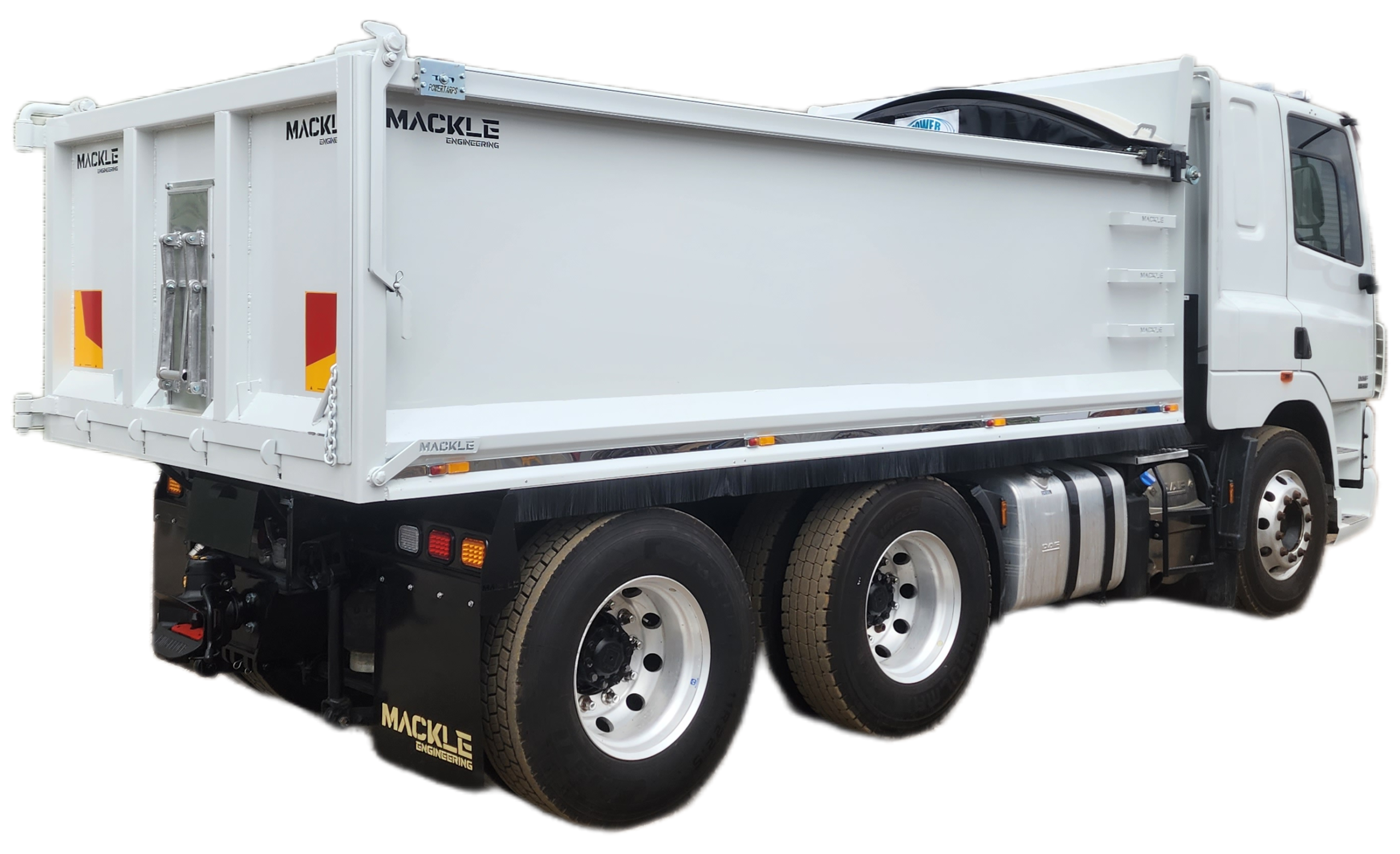 NEW MACKLE HEAVY RIGID CUSTOM TIPPER BODY FULL SETUP - DRIVE IN, DRIVE OUT (6 wheeler)