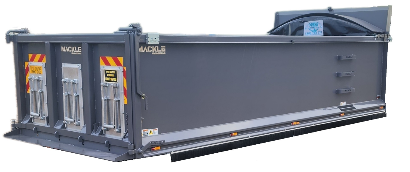 8 WHEELER or TRI AXLE DOG TIPPER BODY & ELECTRIC TARP (Pick up or shipped)
