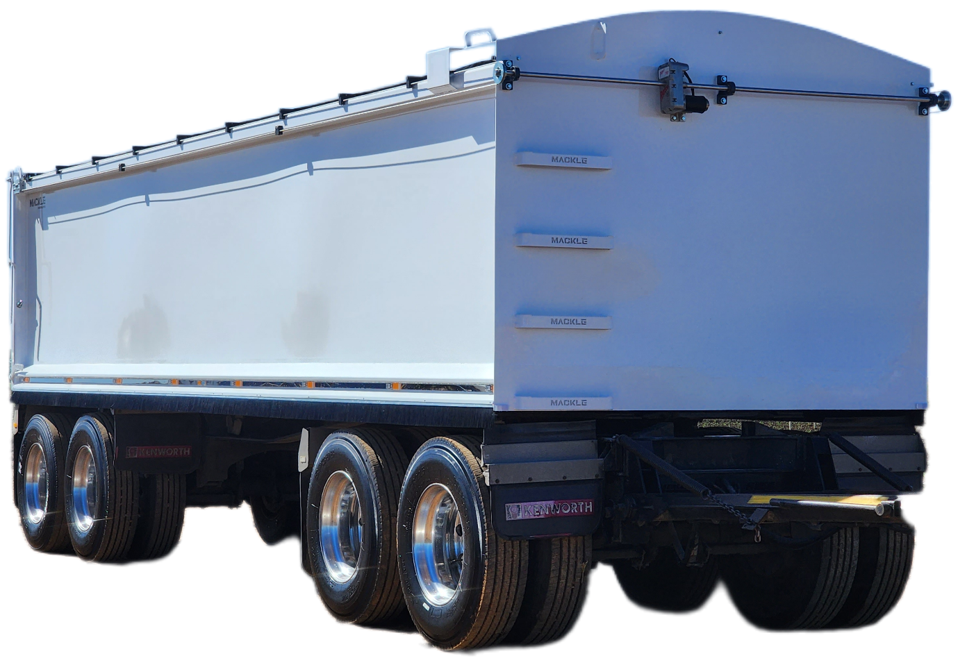 NEW MACKLE HARDOX TIPPER BODY AND ELECTRIC TARP TO SUIT QUAD TRAILER (Pick up or Shipped) - Image 2